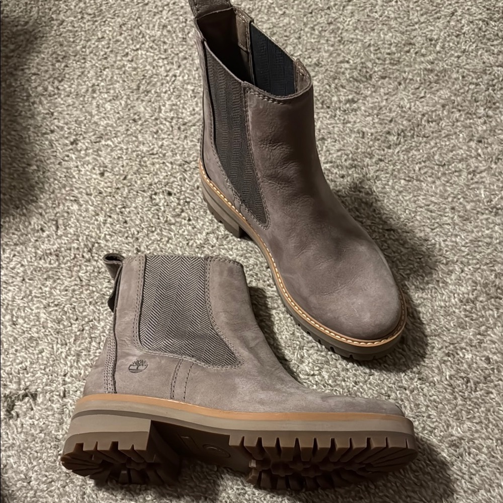 Timberland Taupe Chelsea Boots